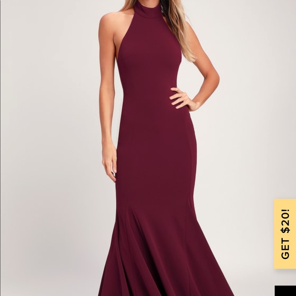 Lulus halter maxi dress